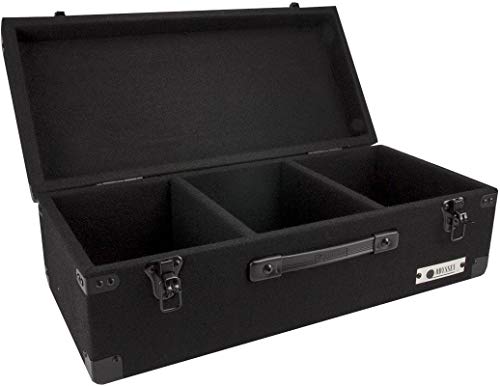 Odyssey C45200 Carpeted Case for 45 Rpm Vinyl Records with Surface Mount Hardware, Black