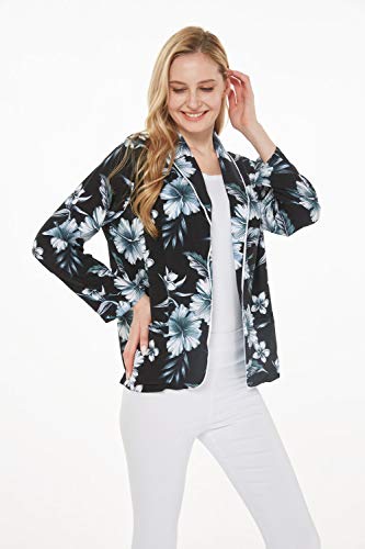 Image of Hawaii Hangover Family Matching Hawaiian Clothes, Midnight Bloom | Family matching Hawaiian outfits, Midnight Bloom, lightweight rayon, machine washable, tropical floral print, luaus, cruises