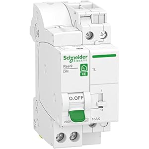 schneider electric resi9 xe combiné disj+télérupteur 1p+n 16a courbe c embrochable r9ecl616