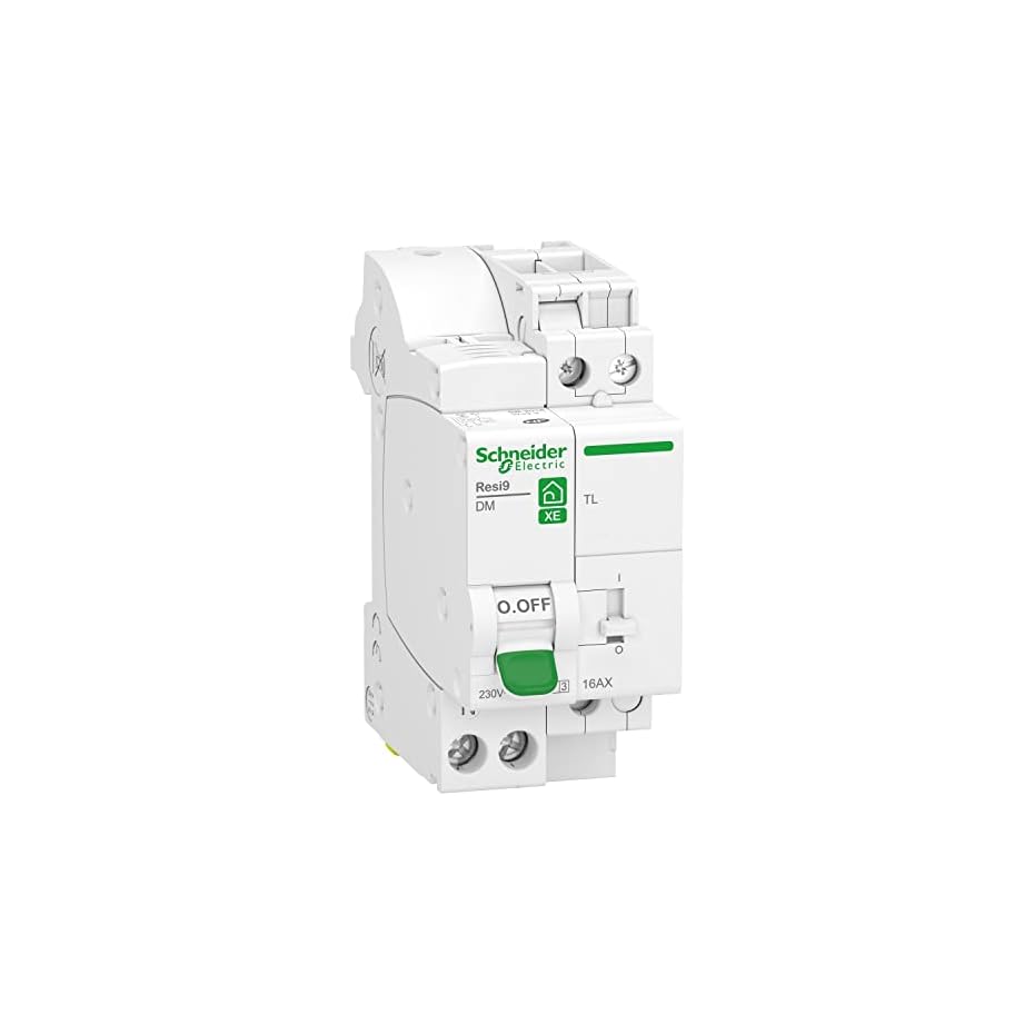 schneider electric resi9 xe combiné disj+télérupteur 1p+n 16a courbe c embrochable r9ecl616