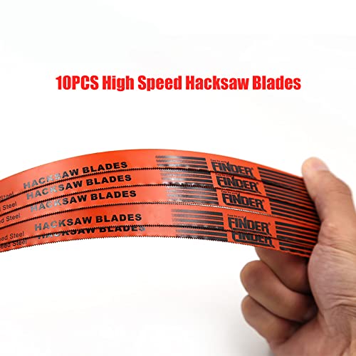 Bügelsägen-Ersatzblätter, 300 mm, 24 Zähne, Stahl-Bügelsägeblätter, Universal-Sägeblatt zum Schneiden von Holz, Kunststoff, 10 Stück