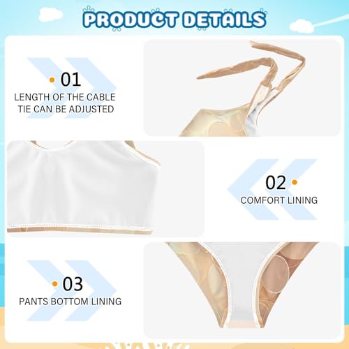 KLL Rose Gold Abstract Metallic Girls' Two Piece Bikini Sets Quick-Dry Beach Swimsuit Swimwear4