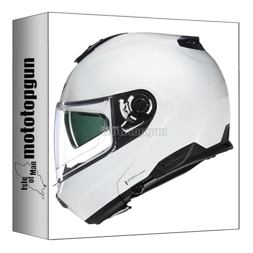 Casque Nolan N100-6 modulable blanc pour les voyages à moto