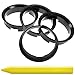 Produktbild 4X Zentrierringe Schwarz 63,4 mm x 60,1 mm + 1x Reifen Kreide Fett Stift