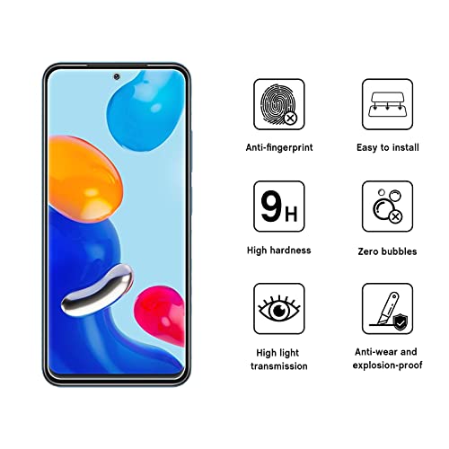 WFTE [2-Pezzi Vetro Temperato per Redmi Note