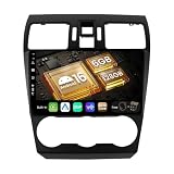 SXAUTO [6GB+128GB] Android 16 IPS Autoradio Per Subaru Forester/XV/WRX (2013-2018) - Senza fili CarPlay/Android Auto - Camera + MIC - DAB Volante 360-CAM Bluetooth Fast-Boot DSP - 2 Din 9 Pollici
