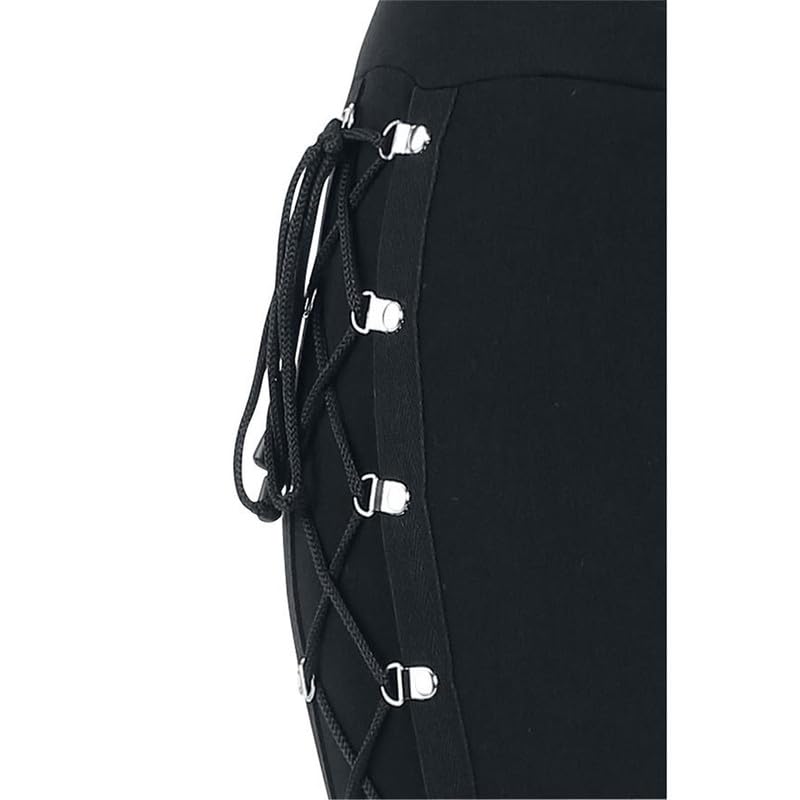 Andongnywell Women's Skinny fit Sexy Lace Up Taper Leg Denim Pants Boyfriend Jeans Lace Up Leggings Trousers4