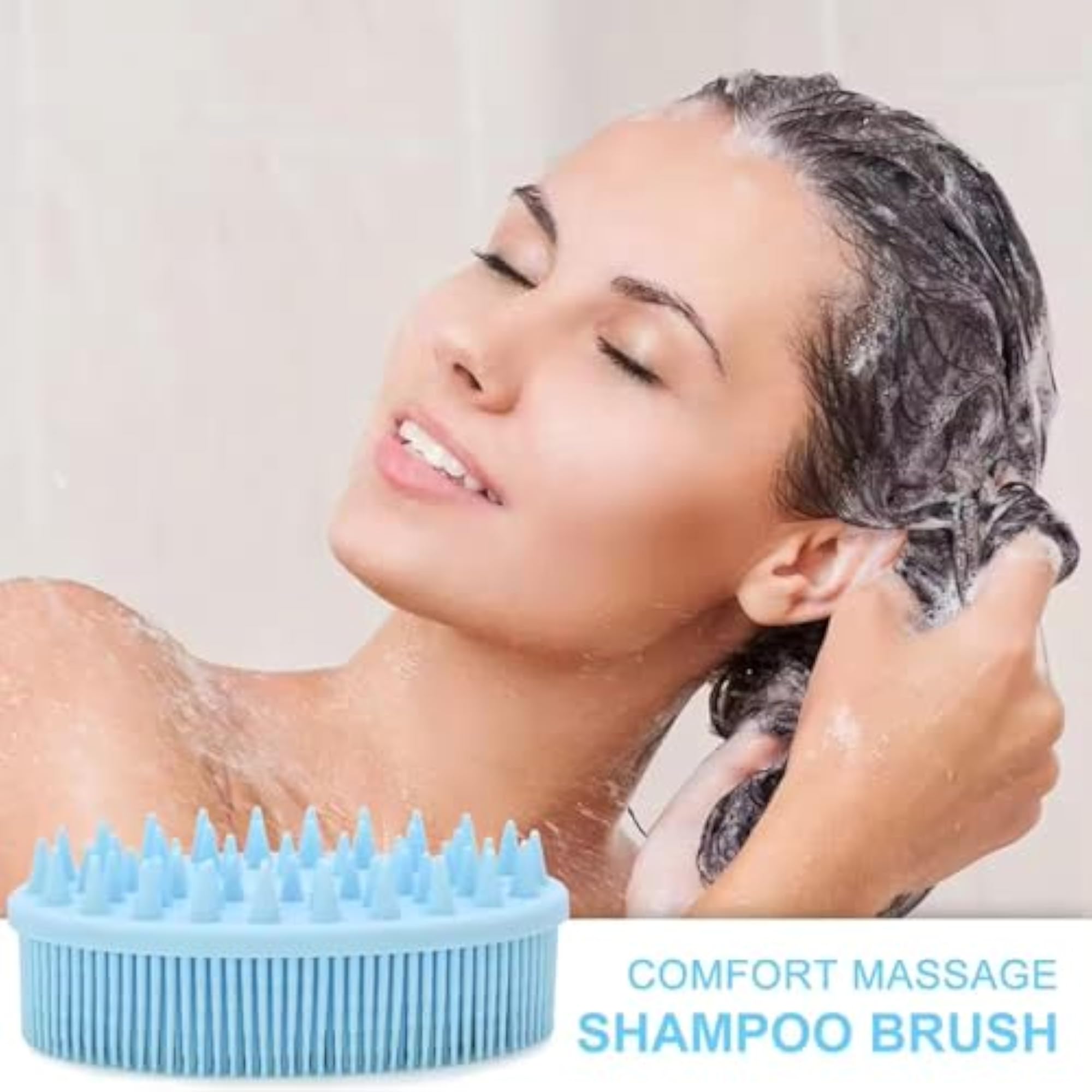 Silicone Body Scrubber - Exfoliating Shower Brush for Smooth Skin
