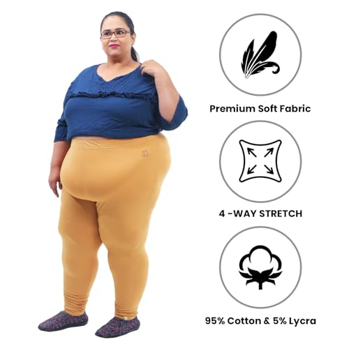 Image of BIGTEES Cotton Leggings for Women Full Length | Stretchable, Soft & Comfortable Pants for Women