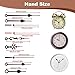 BE-TOOL Quartz Pendulum Clock Movement Replacement Kit, 12888 Mechanism with 23mm Shaft, 3 Sets of Hands & 1 Pendulum, Silent Clock Kit for DIY Wall Clock Repair