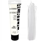 Phoenix Acrylfarbe 100 ml - Wasserfest Lichtbeständig Farbecht - Titanweiß 104 Titanium White