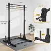 Jusgym Pull Up Station, Strength Training Workout Pull Up Bar Free Standing for Home Gym, Adjustable Heavy Duty Pullup Bar Station Outdoor/Indoor, 600LBS Weight Capacity