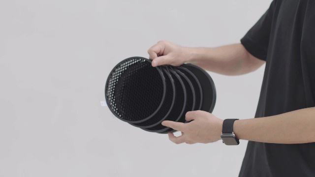 Ambitful 10/20/30/40/50/60 Degree For 7'' Standard Bowens Mount Reflector Diffuser Speedlite 6in1 Honeycomb Grid & Storage Bag - 44