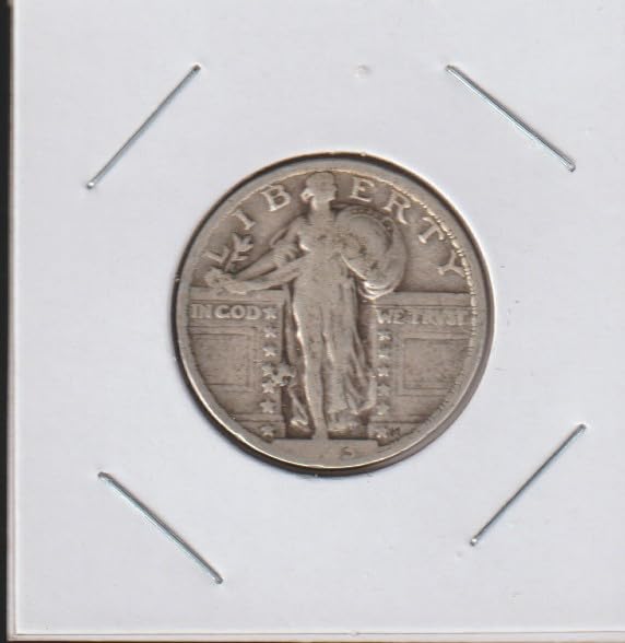 1923 Standing Liberty Quarter, 90% Silver