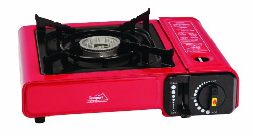 Texsport Single Burner 8,000 BTU Butane Stove with Carry Case