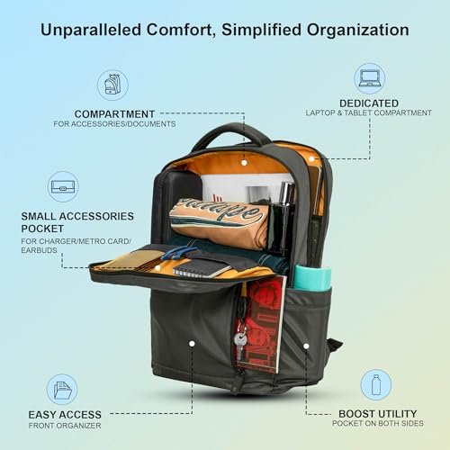 Image of Red Tape 16 Inch Laptop Backpack for Men & Women | Detailed Organiser, Large Compartments, Ideal Bag for Office & Business Travel