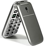 artfone 4G Volte Unlocked Flip Cell Phones Canada Mobile Phone for Seniors with SOS Button 2.4" Display Loud Volume USB-C &Dock Charging Talking Numbers 1200mah Battery FM Radio Torch Grey