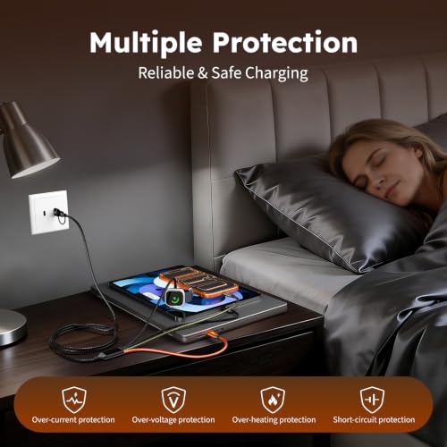 Image of Travel Essentials 4-in-2 Multi Charging Cable with iWatch Charger /2USB-C /IP