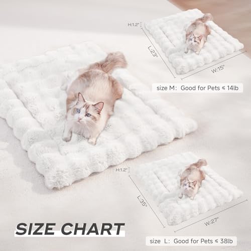 SOMAHE Cama de gato de pele sintética para animais de estimação tapete para gatos internos autoaquec