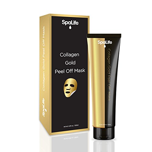 Spa Life Argan Black Mask - Blackhead Remover - Collagen Gold Face Mask - Peel Off Mask - 4.05oz (Collagen Gold)