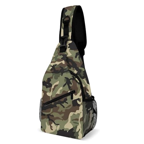 Morrales deportivos mochila de brazo patrón camuflaje