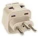 OREI Grounded Universal 2 in 1 Plug Adapter Type J for Switzerland & more - CE Certified - RoHS Compliant WP-J-GN