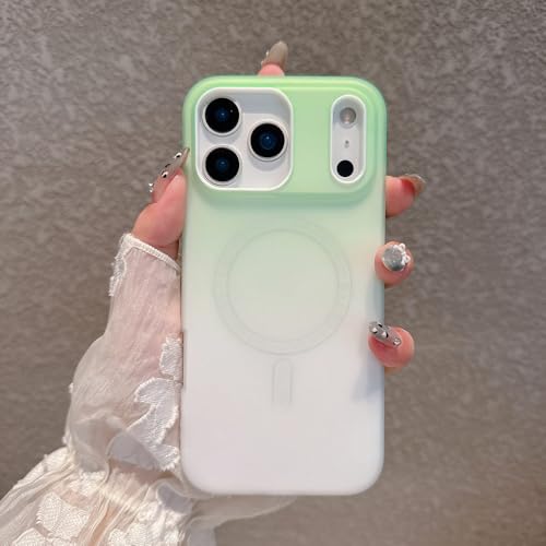 Coque magnétique iPhone 12 verte dégradée antichoc pour votre quotidien