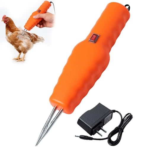 Desplumador eléctrico de pollo, máquina portátil de plumas de aves de corral con interruptor de un solo toque, impermeable y no conductor, para desplumar pollo, pavo, codorniz, pato, ganso