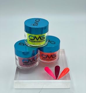 OMG Nail Pro - Dip & Acrylic Powder 2 oz - Blue Collection - Made in the USA - Over 160 Colors (274)