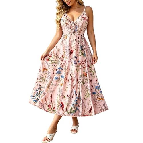 Robe d'été pour femme grande taille tunique bohème chic et fluide