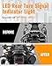LUXEMOTO Rear LED Turn Signal Light for BMW F800GS 2008–2017, Motorcycle LED Blinkers Amber Turn Signal Indicator Side Light for BMW F800 GS F800 GT F800 R 2008-2017 Accessories