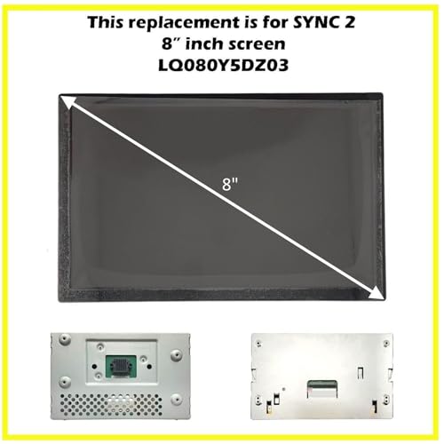 Pantalla de coche para Ford Explorer con visualización LCD clara de 8" 3