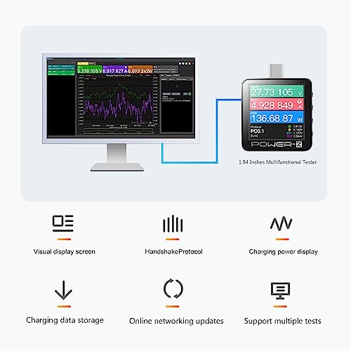 Image of Power-Z KM003C Portable USB-C Fast Charging Tester +USB Handline PD3.1 QC5.0 Digital Voltmeter
