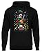 Produktbild uglyshirt89 8 Bit Griswold Herren Kapuzenpullover | Schöne Bescherung Pullover - Weihnachts Hoodie Herren - Xmas Hoodie | Schwarz (3XL)