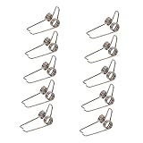 Vaguelly 5セット 交換用トランペットキーアクセサリー クリークフィッティングセット シルバー 精密に作られており、使いやすく収納しやすい 10個×5