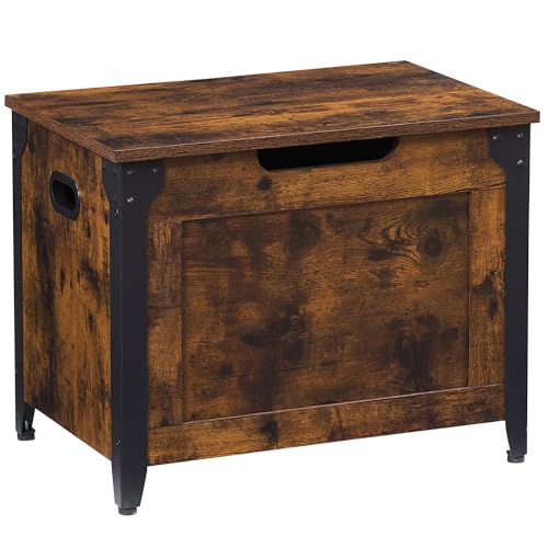 GarveeHome 23.6 in Storage Chest, Wooden Storage Bench with Safety Hinge, Easy Assembly, Large Shoe Bench for Entryway, Living Room, Bedroom