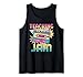 Teaching is My Jam Retro 90's Teacher Tank Top