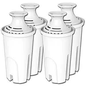 PUREUP 4 Pack Standard Water Filter Compatible with Brita Pitchers and Sispensers, Premium Pitcher Replacement Filters