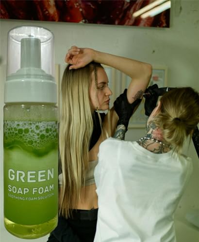 Green Tattoo Healing And Cleaning Foaming Soap (60 Ml) (2 Pieces) - Image 3