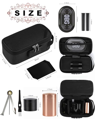 Large Smell Storage Bag with 7 Accessories,Waterproof Travel Case with Combination Lock, Storage Bag for Special Personal Items, Makeup & Food2