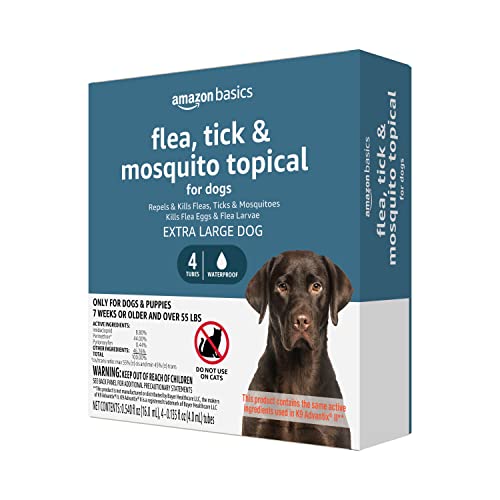 Amazon-Basics-Flea-Tick-Mosquito-Topical-for-X-Large-Dog-over-55-pounds-4-Count Amazon Basics Flea Tick Mosquito Topical for X Large Dog over 55 pounds 4 Count