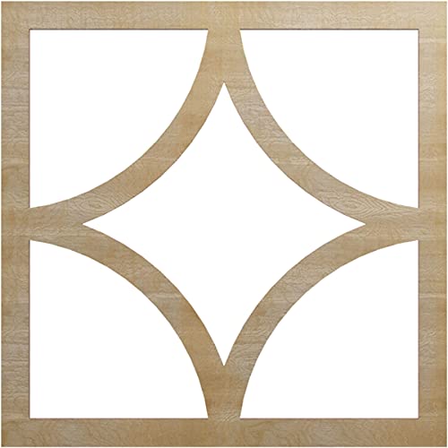 Ekena Millwork 22" OD x 14 1/8" ID x 3/8" T Statesman Wood Fretwork Pierced Ceiling Medallion, Hickory