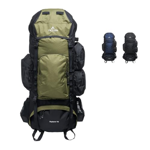 TETON 75L Explorer Internal Frame Backpack for Hiking