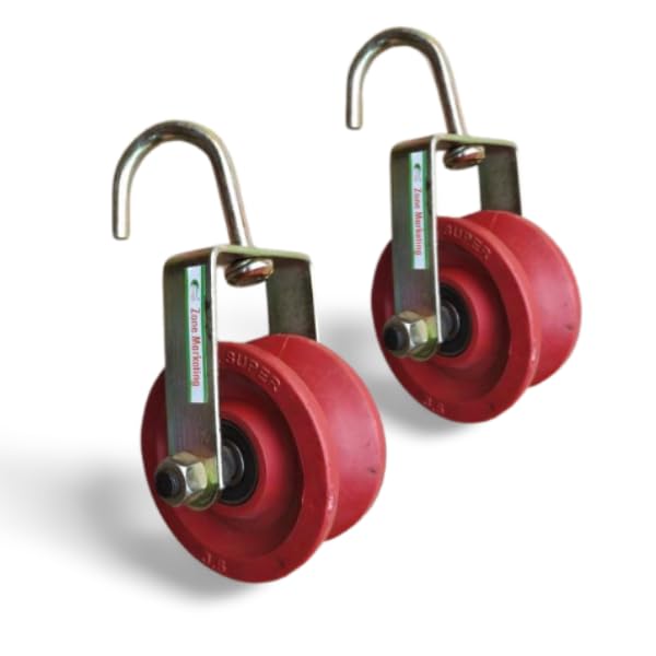 Zone Marketing Simple Ball Bearing Pulley - Pack of 2 (Diameter : 3.5 Inch, Color : multicolour) (B0CLJ1PTST) Amazon Price History, Amazon Price Tracker