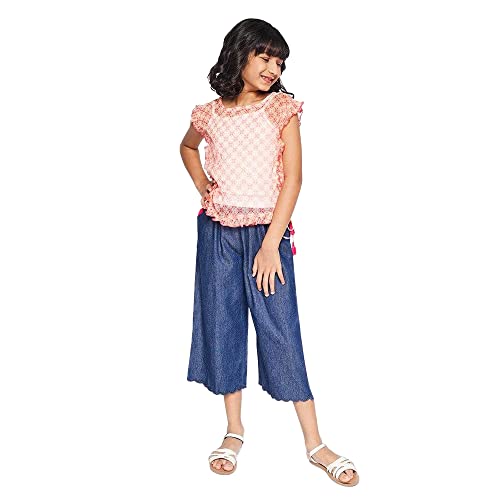 Image of global desi Girl's Regular Fit Bottom