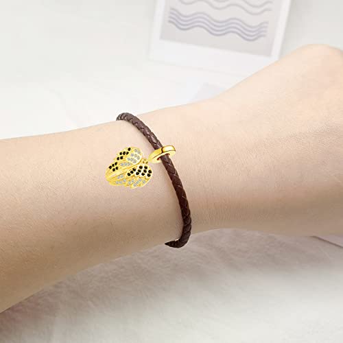 Qeensekc Gold Angel Wing Openable Heart Charm Pave Cz Bead For Pandora Bracelet Mothers Day Birthday Gift #TOP4