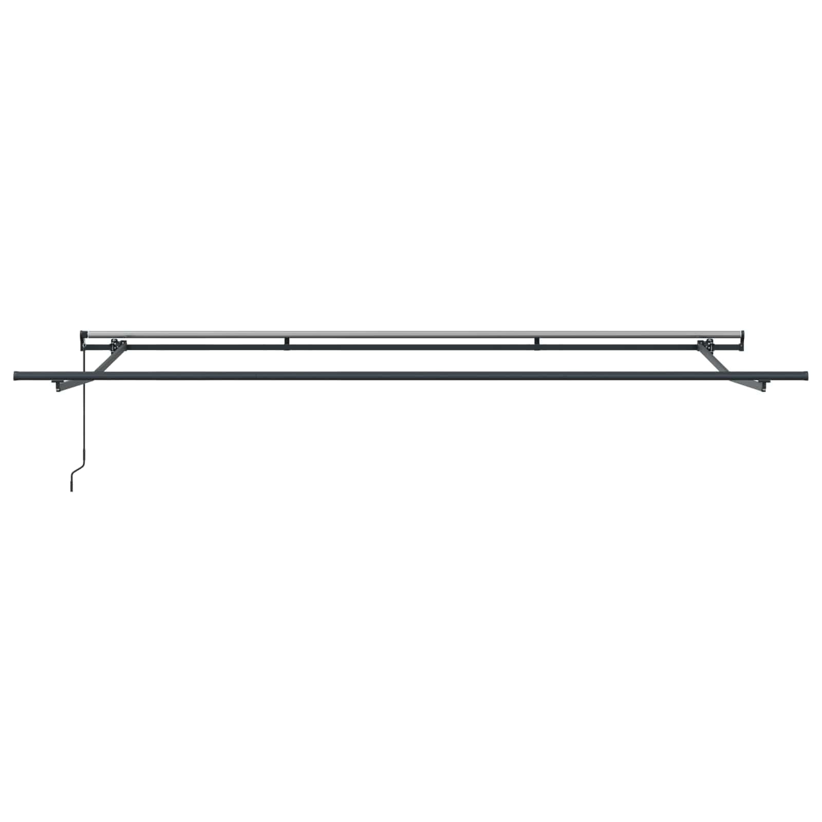 LKJephalotrope 14.7x11.5 ft Manual Retractable Awning, Polyester & Steel