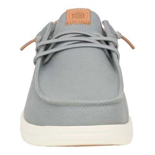HEYDUDE Paul Canvas - Mocasines sin Cordones para Hombre, Gris (Monument Grey), 41 EU - imagen 6