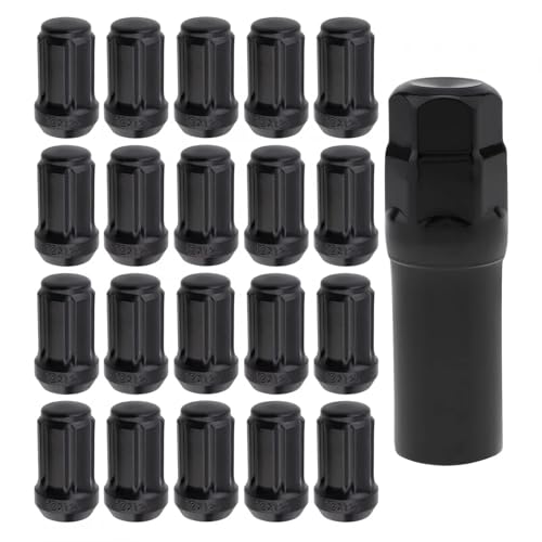 Pernos de rueda m12 x 1.25 negros tuercas para llantas de aluminio y acero