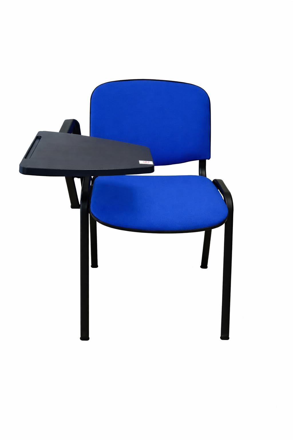 ART PROG - Lot de 4 Chaises Visiteur LISO avec Tablette | Revêtement Tissu Bondai| Chaises de Conférence Rembourrées et Empilables | Idéales pour Salles de conférence et de Formation